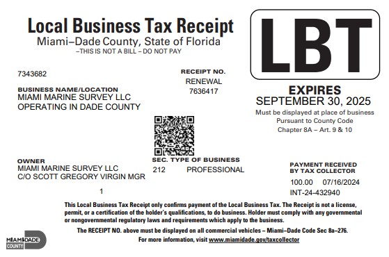 local business tax receipt